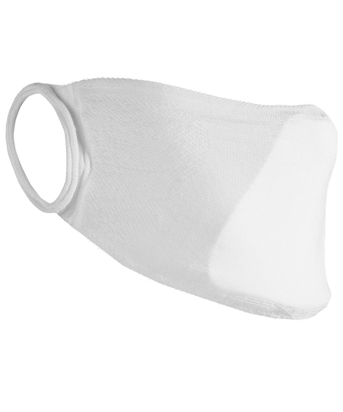 White - Natural yarn antibac face mask (Non-PPE) (pack of 10) Face Covers Result Essential Hygiene PPE Face Covers, Personal Protection, Selected Protectivewear Schoolwear Centres