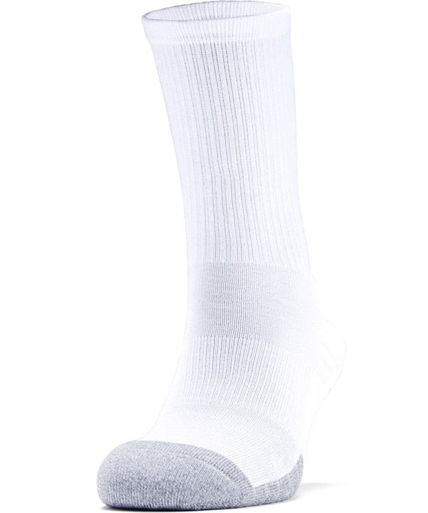 White/White/Steel - HeatGear® crews (pack of 3 pairs) Socks Under Armour Activewear & Performance, Exclusives, Gifting & Accessories, Premium, Premium Sports, Sports & Leisure Schoolwear Centres
