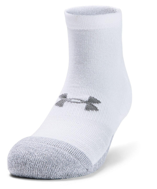 White/White/Steel - HeatGear® Lo cut socks (pack of 3 pairs) Socks Under Armour Activewear & Performance, Exclusives, Gifting & Accessories, Premium, Premium Sports, Sports & Leisure Schoolwear Centres