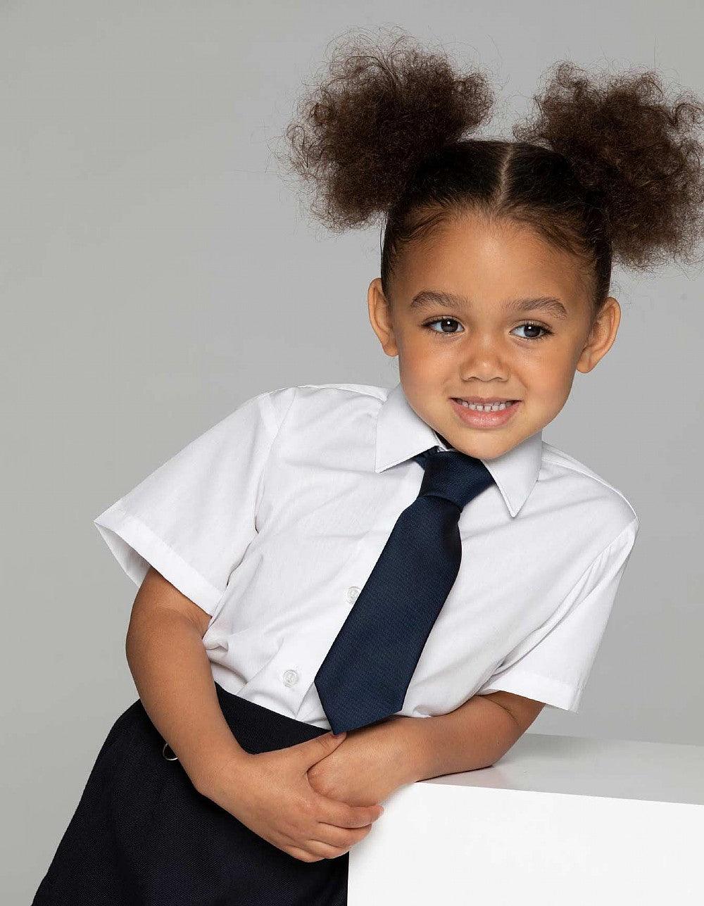 Girls Blouse (S/Sleeve & L/Sleeve) Twin Packs - Easy Care Blouses | White | Blue - Schoolwear Centres | School Uniforms near me