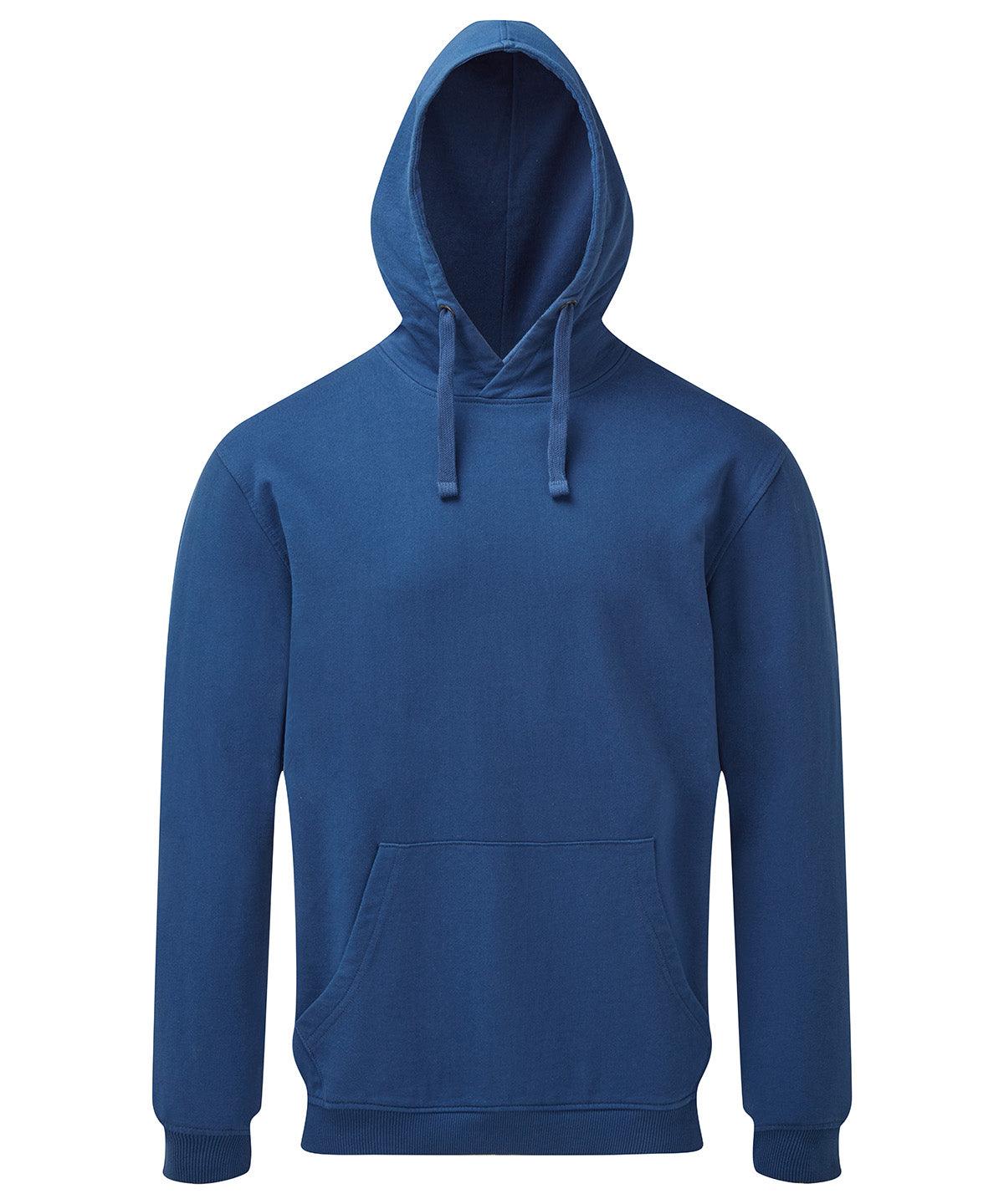 Indigo - Men's coastal vintage wash loop back hoodie Hoodies Asquith & Fox Coastal Collection, Home of the hoodie, Hoodies, Must Haves, Rebrandable Schoolwear Centres