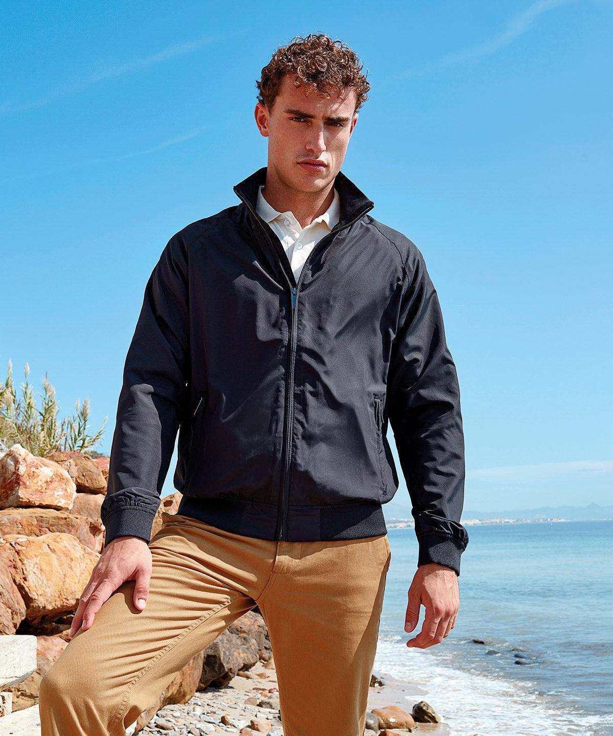 Black - Men's Harrington jacket Jackets Asquith & Fox Jackets & Coats, Raladeal - Recently Added, Rebrandable, Streetwear Schoolwear Centres