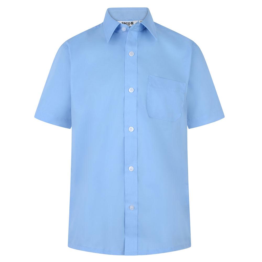Boys 2pk Short Sleeve Shirt | Non-Iron Shirt | Available in 3 Colours - Schoolwear Centres | School Uniform Centres