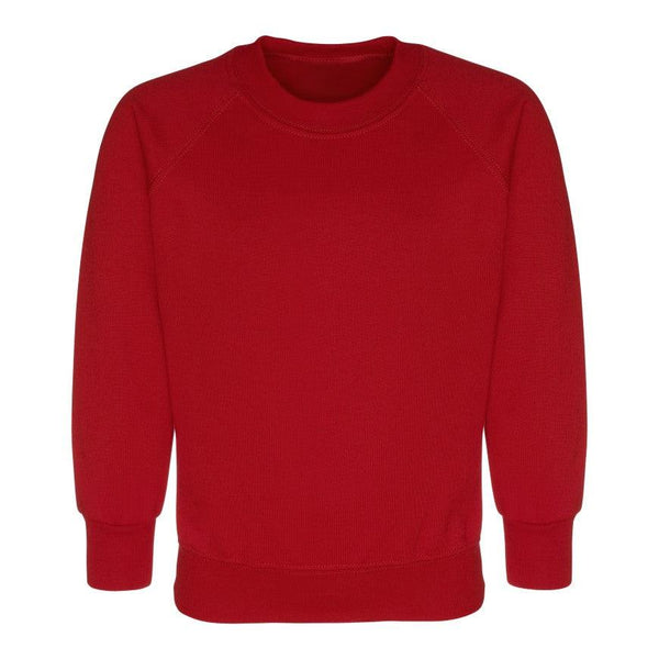 Barling Magna Primary Academy  | Crew-neck Red Sweatshirts with School Logo - Schoolwear Centres | School Uniforms near me