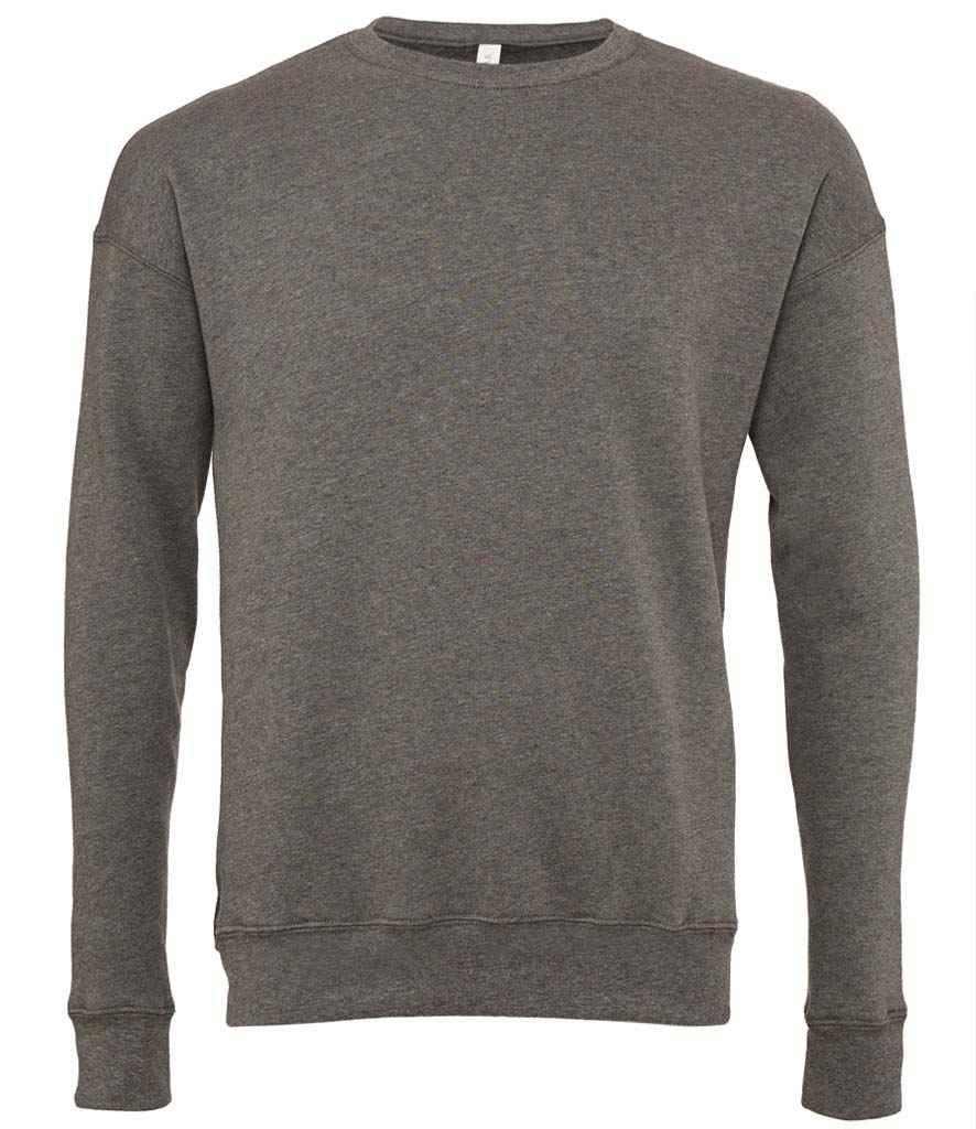 Canvas Unisex Drop Shoulder Sweatshirt | Deep Heather Sweatshirt Bella+Canvas style-cv3945 Schoolwear Centres