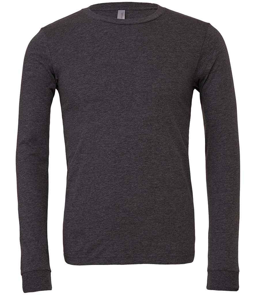 Canvas Unisex Heather CVC Long Sleeve T-Shirt | Dark Grey Heather T-Shirt Bella+Canvas style-cvc3501 Schoolwear Centres