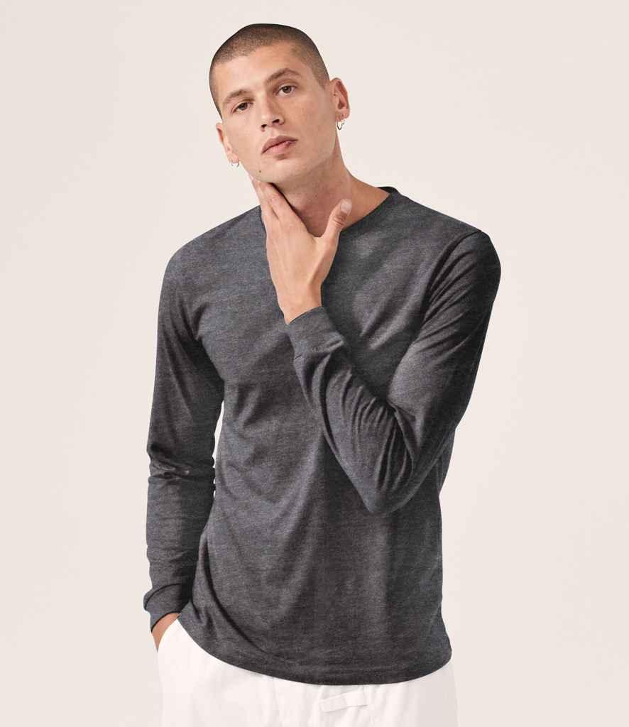 Canvas Unisex Heather CVC Long Sleeve T-Shirt | Dark Grey Heather T-Shirt Bella+Canvas style-cvc3501 Schoolwear Centres