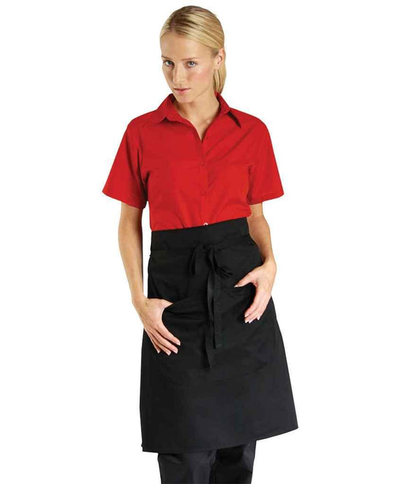 Dennys Waist Apron with Pocket | Black Apron Dennys style-de122 Schoolwear Centres