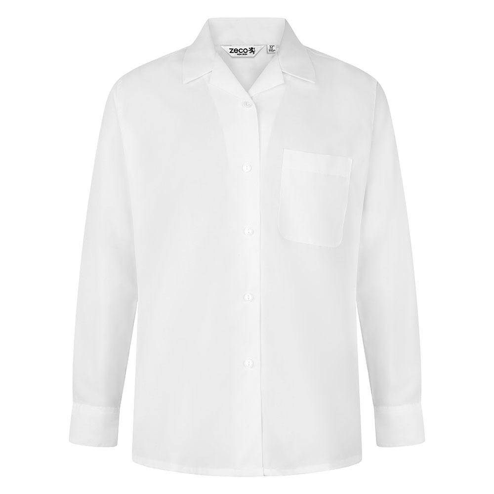 Girls 2pk Long Sleeve (Non Iron) Revere Collar Blouse - Schoolwear Centres | School Uniform Centres