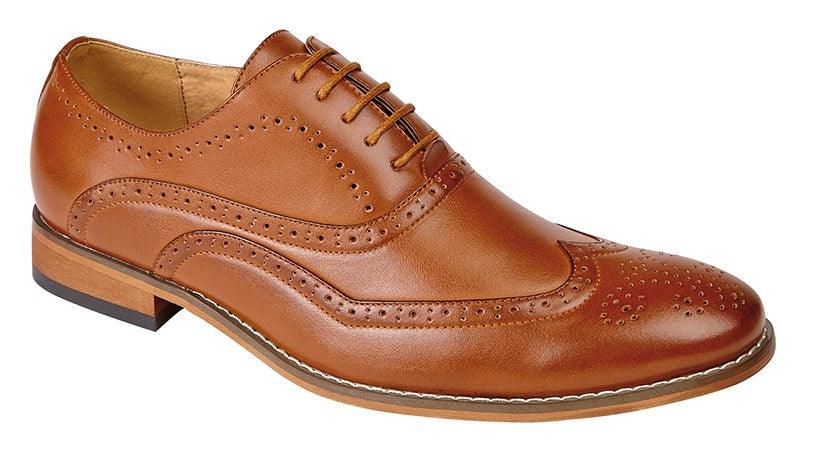 GOOR 5 Eyelet Brogue Oxford Shoe | Black | Brown | Tan - Schoolwear Centres | School Uniform Centres