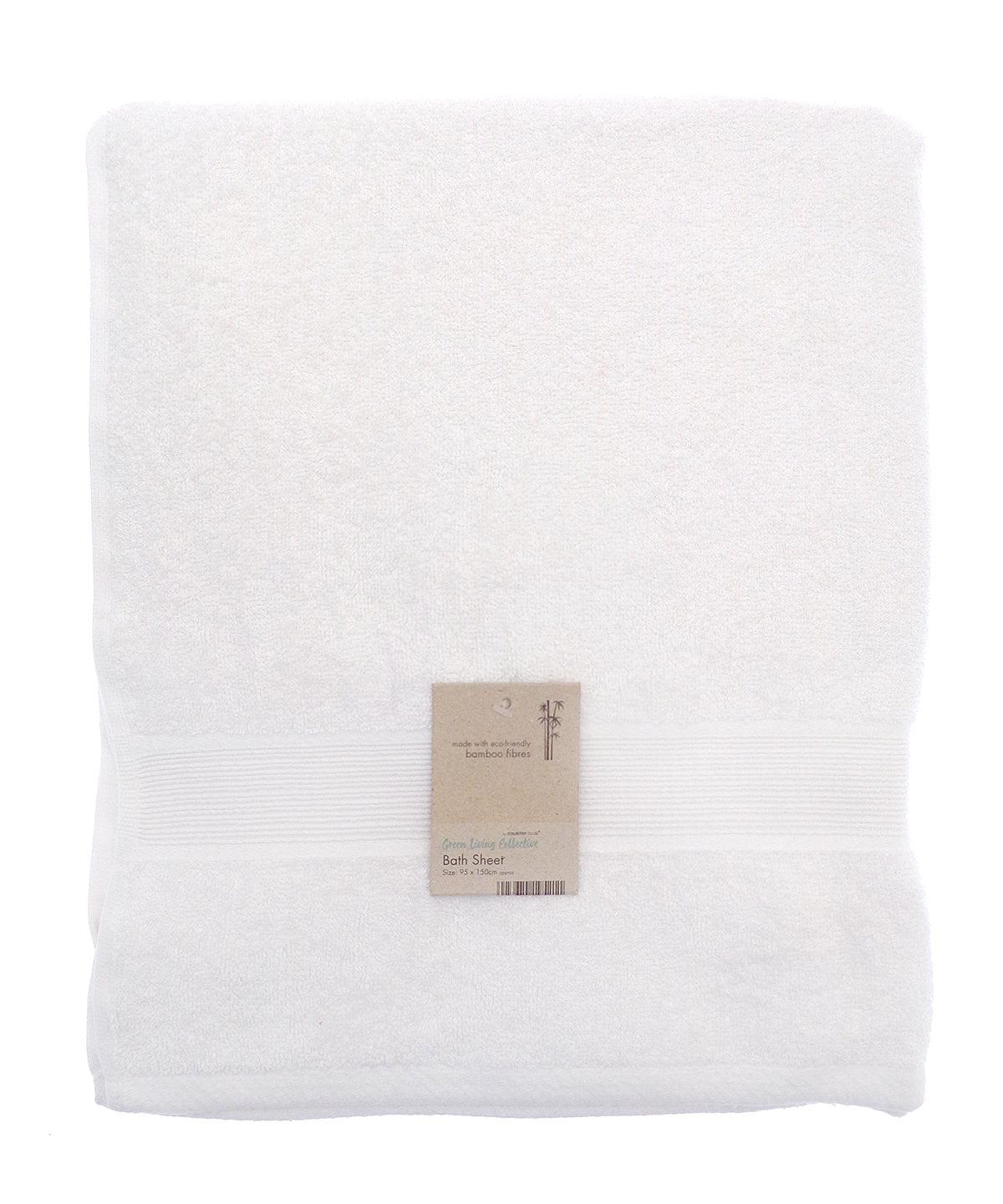 White - Bamboo towel Towels Home & Living Homewares & Towelling, New Styles For 2022, Next Gen, Organic & Conscious Schoolwear Centres