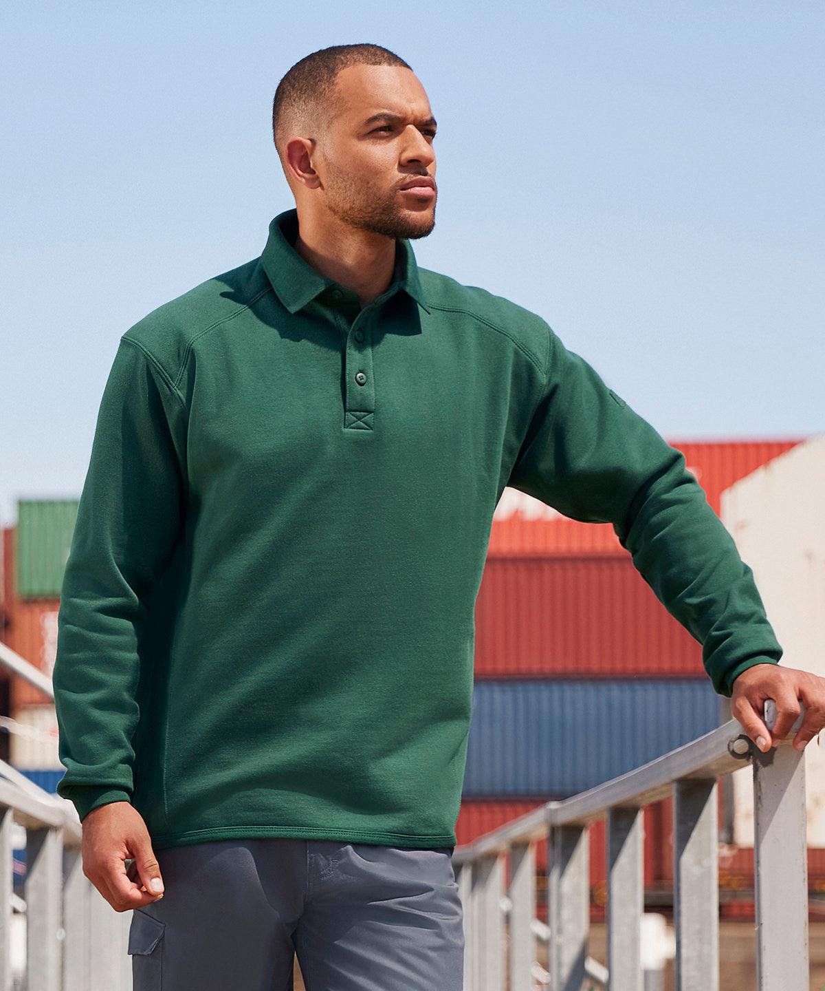 Classic Red - Heavy-duty collar sweatshirt Sweatshirts Russell Europe Must Haves, Plus Sizes, Polos & Casual, Safe to wash at 60 degrees, Workwear Schoolwear Centres