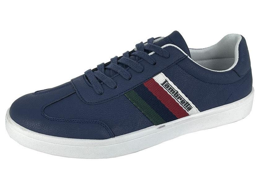 LAMBRETTA 'SET' 6 Eye Trainer | Navy | Brown - Schoolwear Centres | School Uniforms near me