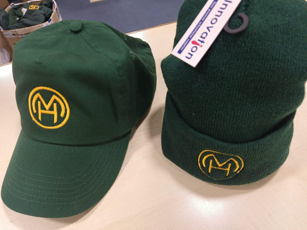 Milton Hall - Bottle Baseball Cap & Beanie Hat with School Logo - Schoolwear Centres | School Uniforms near me