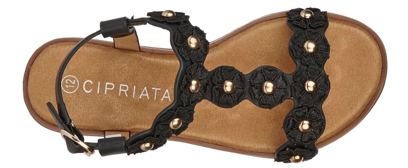 ESTELLA' Multi Flower Textile Sandal - Schoolwear Centres | School Uniform Centres