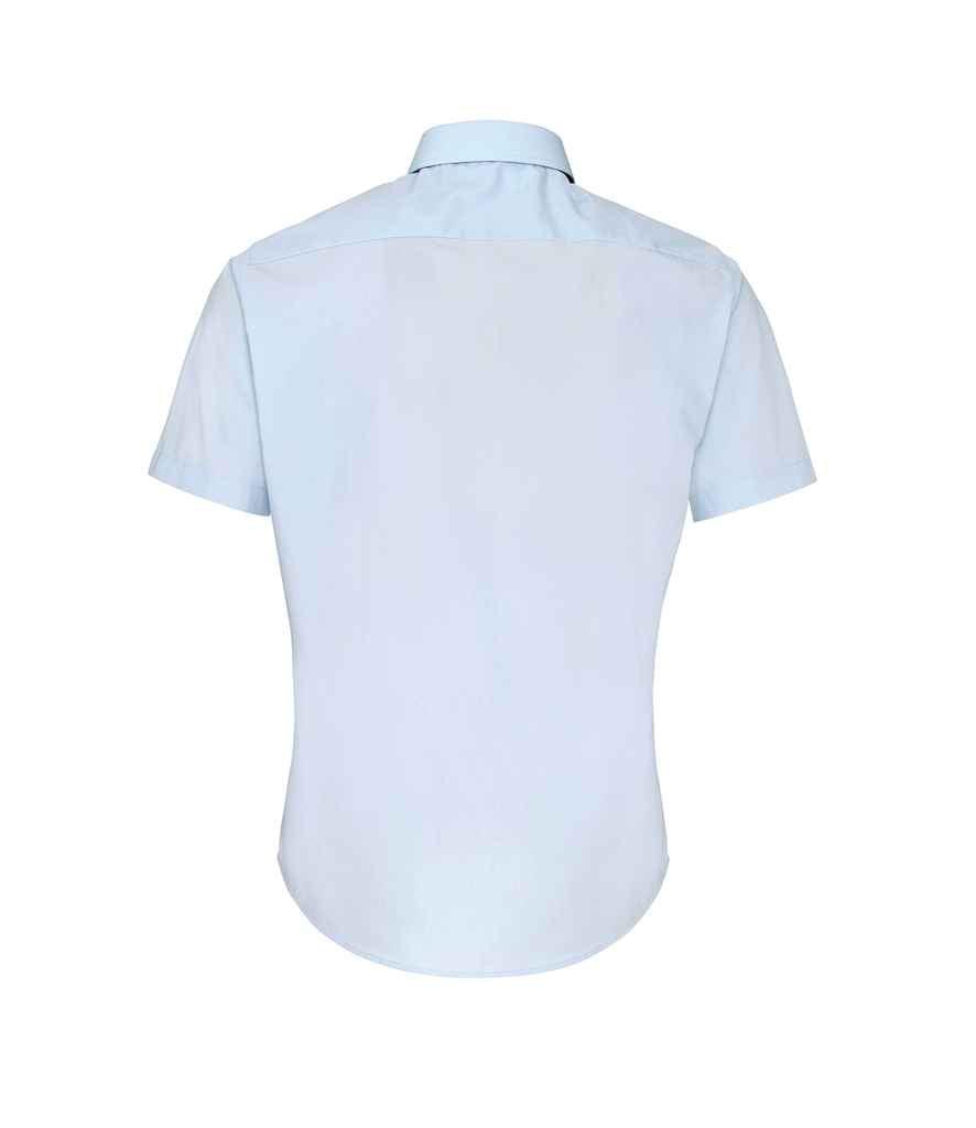 Premier Supreme Short Sleeve Poplin Shirt | Light Blue Shirt Premier style-pr209 Schoolwear Centres