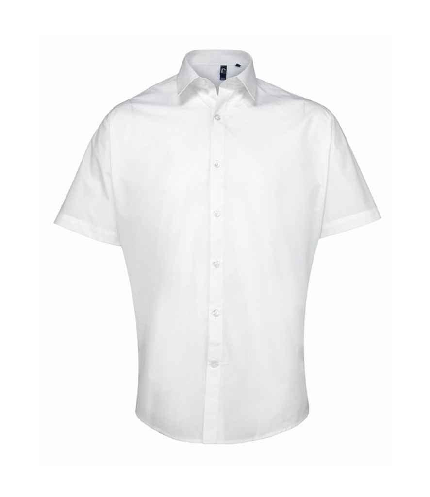 Premier Supreme Short Sleeve Poplin Shirt | White Shirt Premier style-pr209 Schoolwear Centres