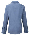 Premier Ladies Cross-Dye Roll Sleeve Shirt | Indigo Denim Shirt Premier style-pr317 Schoolwear Centres
