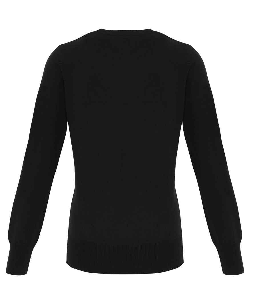 Premier Ladies Essential Acrylic V Neck Cardigan | Black Cardigan Premier style-pr402 Schoolwear Centres