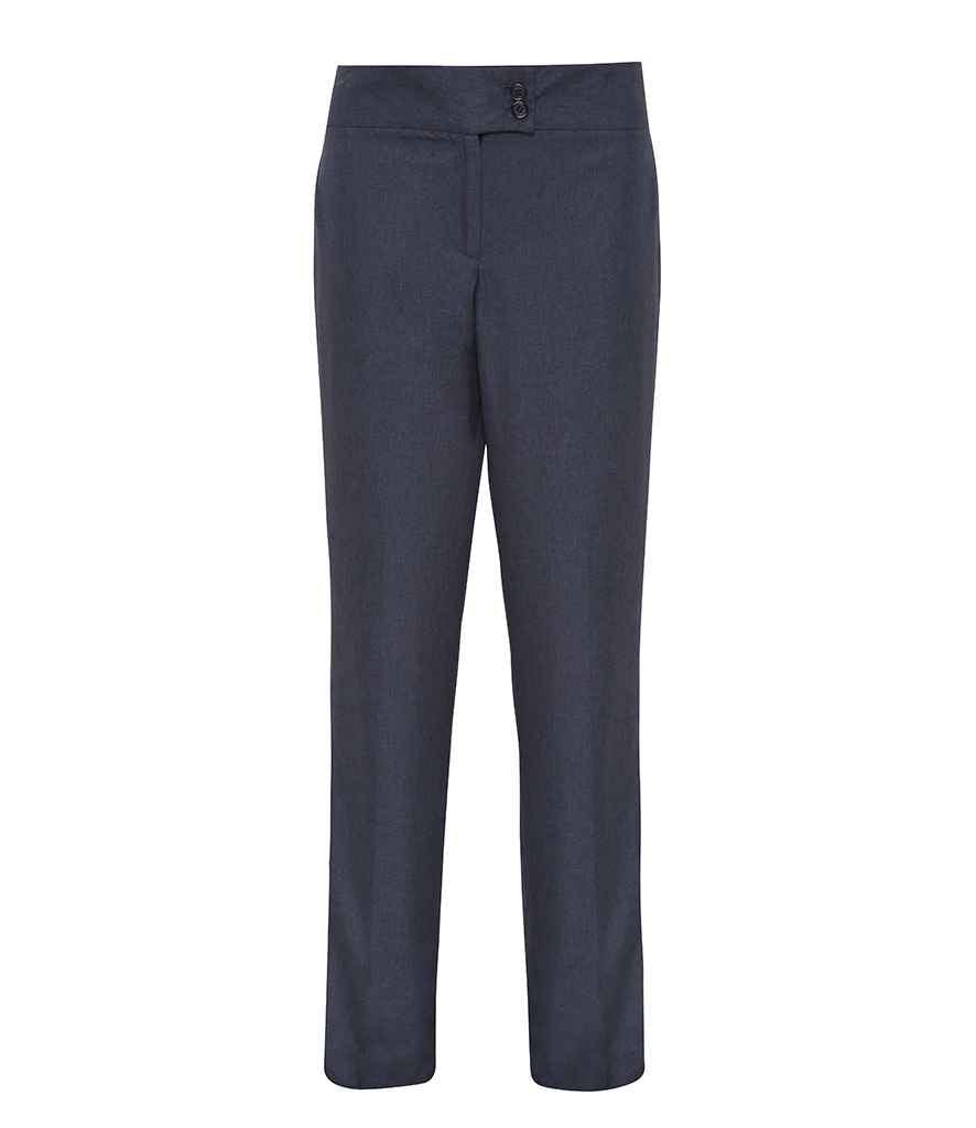 Premier Ladies Iris Straight Leg Trousers | Heather Black Trousers Premier style-pr536 Schoolwear Centres