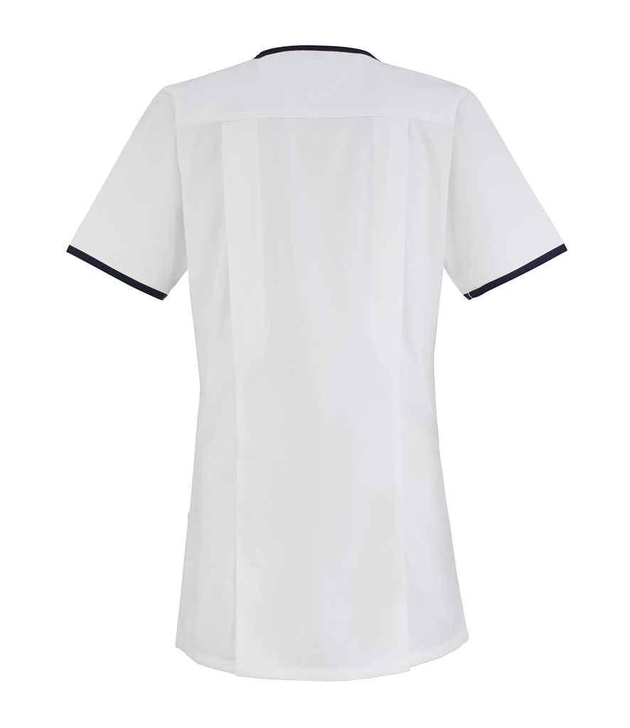 Premier Ladies Daisy Healthcare Tunic | White/Navy Tunic Premier style-pr605 Schoolwear Centres