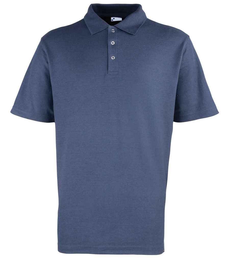 Premier Stud Piqué Polo Shirt | Navy Polo Premier style-pr610 Schoolwear Centres