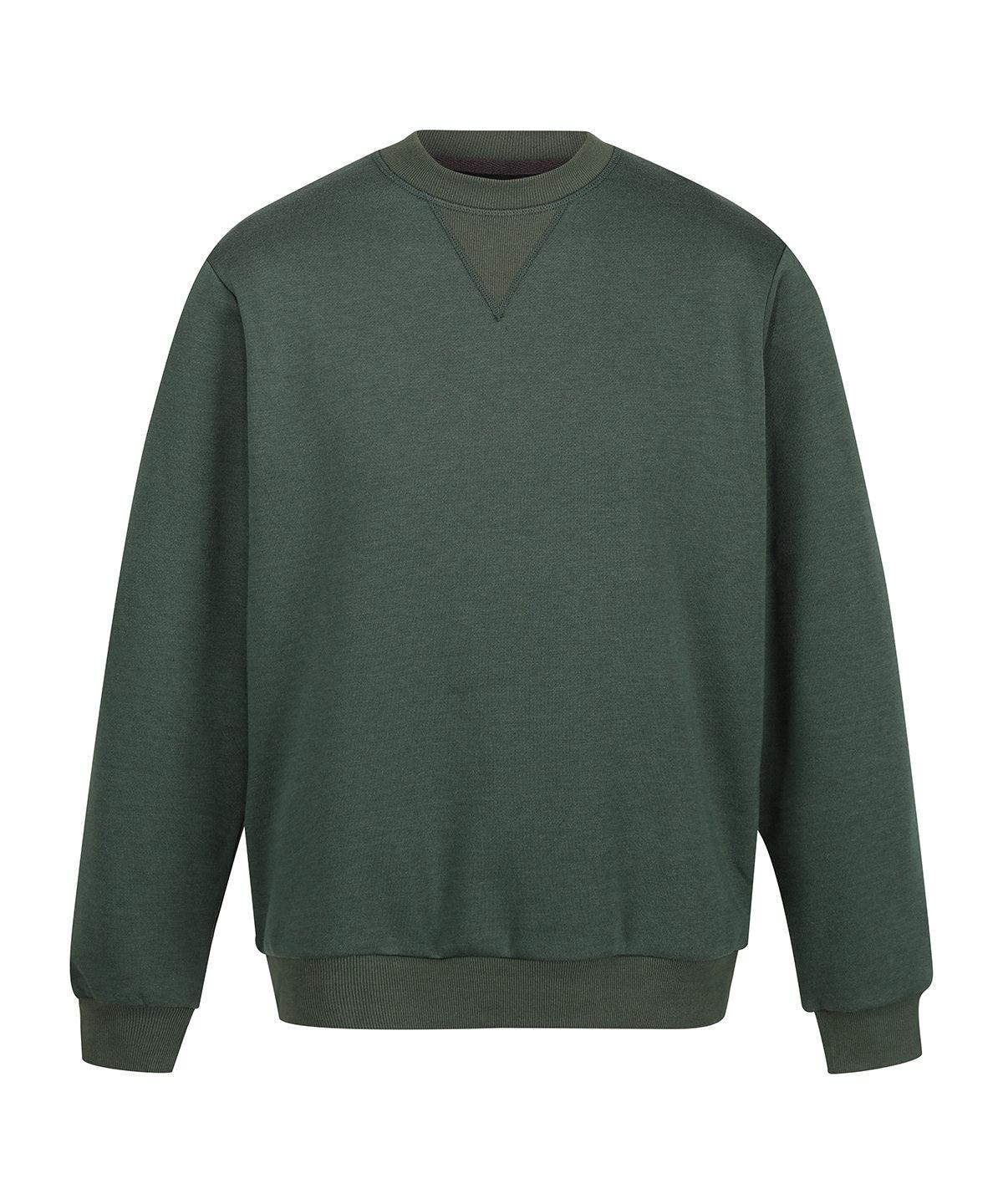 Dark Green - Pro crew neck sweatshirt Sweatshirts Regatta Professional New Styles for 2023, Organic & Conscious, Plus Sizes, Rebrandable, Sweatshirts Schoolwear Centres