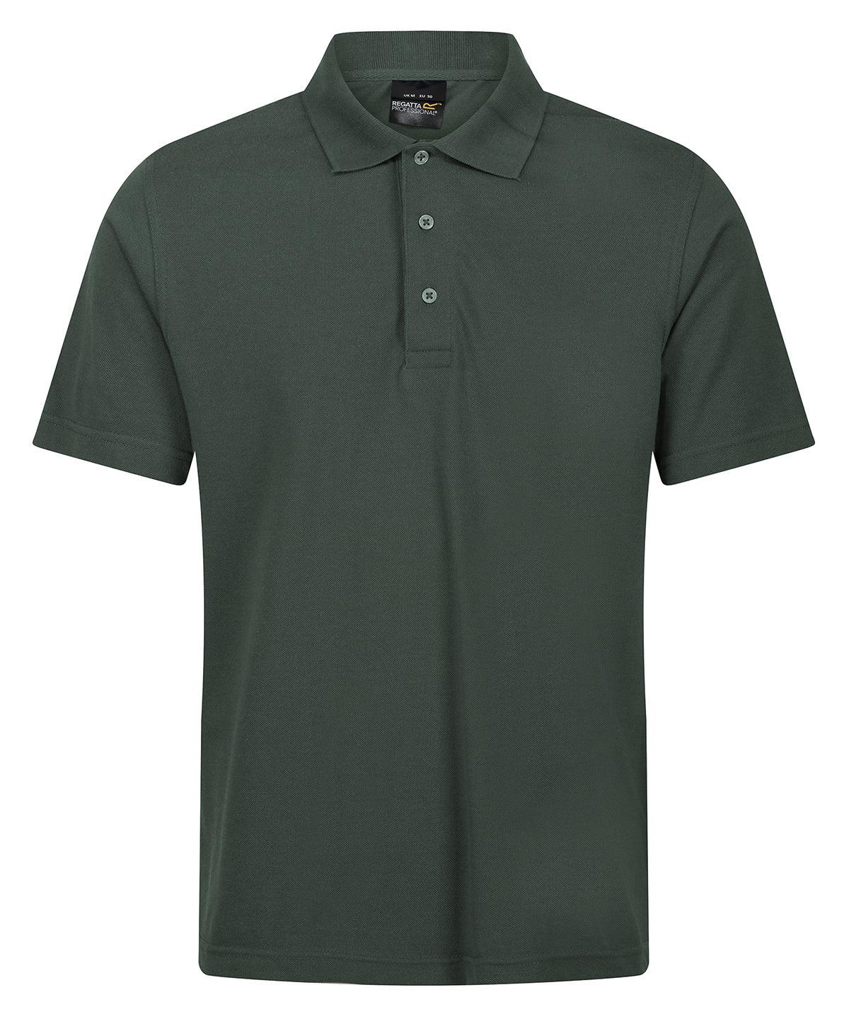 Dark Green - Pro 65/35 short sleeve polo Polos Regatta Professional New Styles for 2023, Organic & Conscious, Plus Sizes, Polos & Casual, Rebrandable Schoolwear Centres