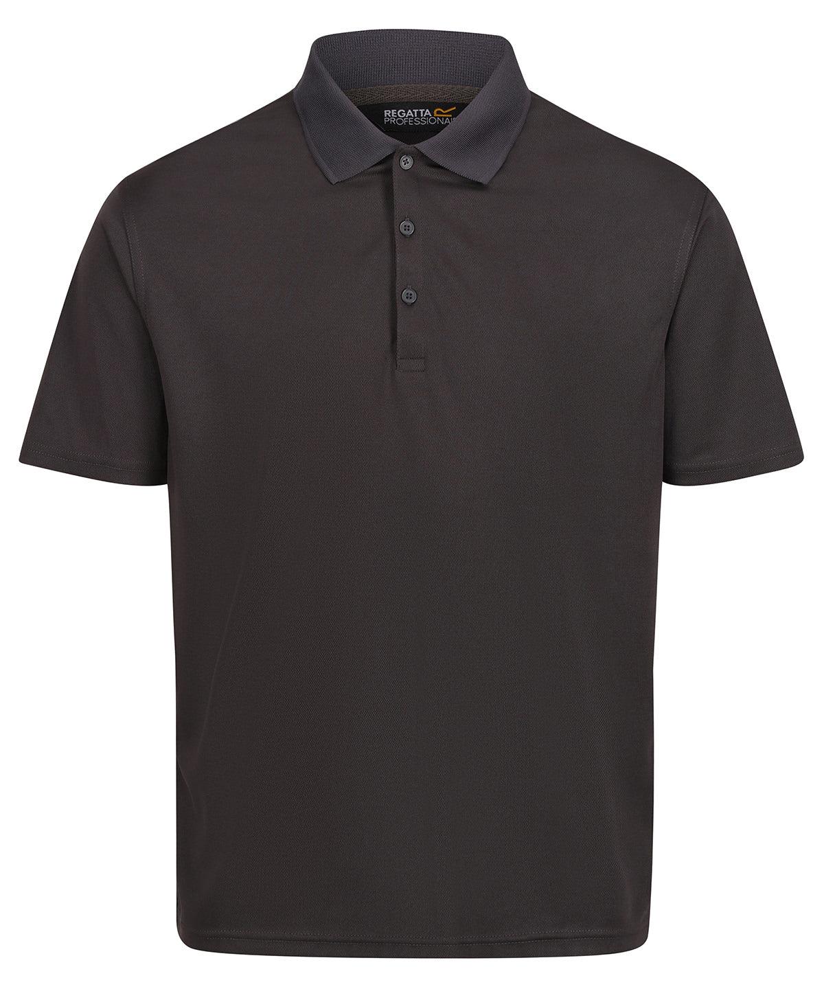 Seal Grey - Pro wicking polo Polos Regatta Professional New Styles for 2023, Plus Sizes, Polos & Casual, Rebrandable Schoolwear Centres