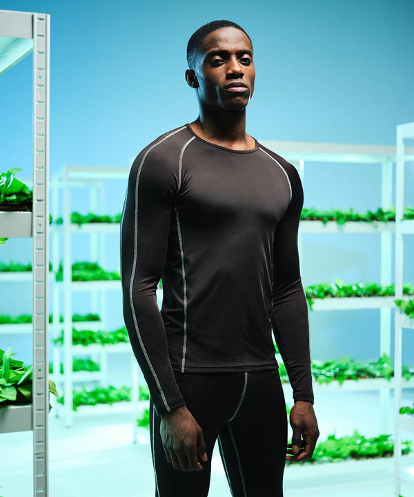 Black - Pro long sleeve baselayer Baselayers Regatta Professional Baselayers, New Styles for 2023, Organic & Conscious, Plus Sizes, Rebrandable Schoolwear Centres