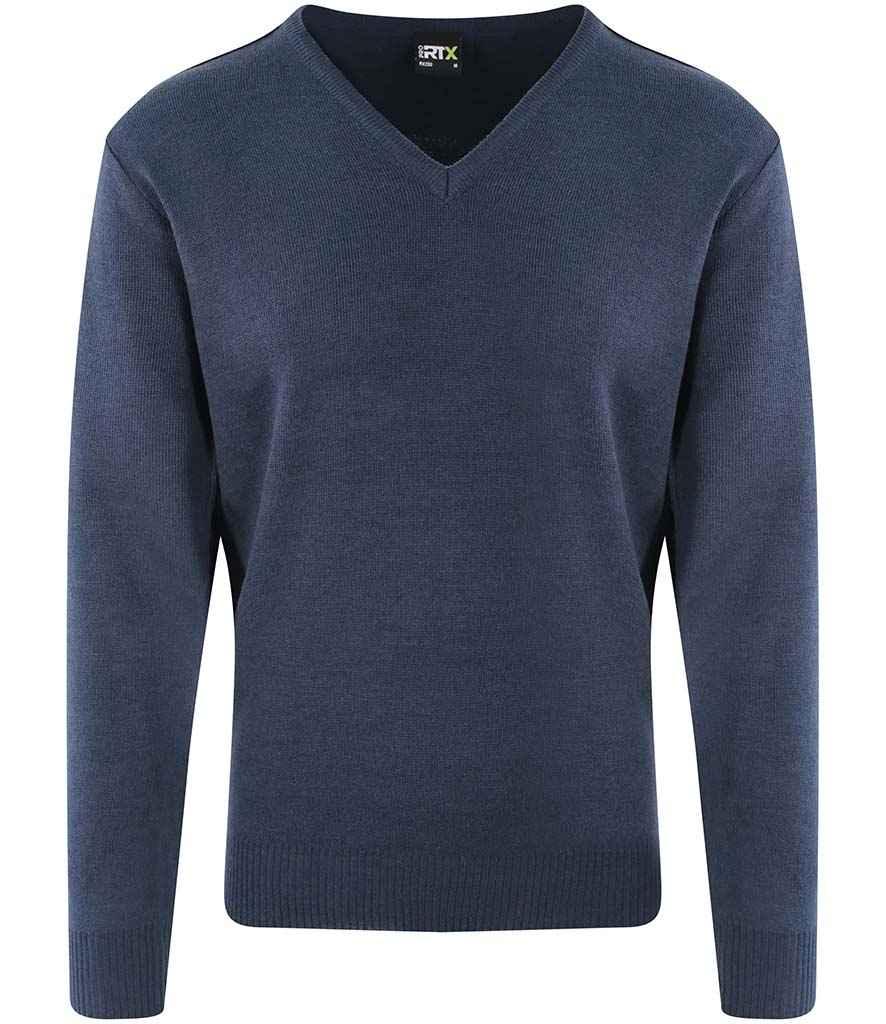 Pro RTX Pro Acrylic V Neck Sweater | Navy Jumper Pro RTX style-rx200 Schoolwear Centres