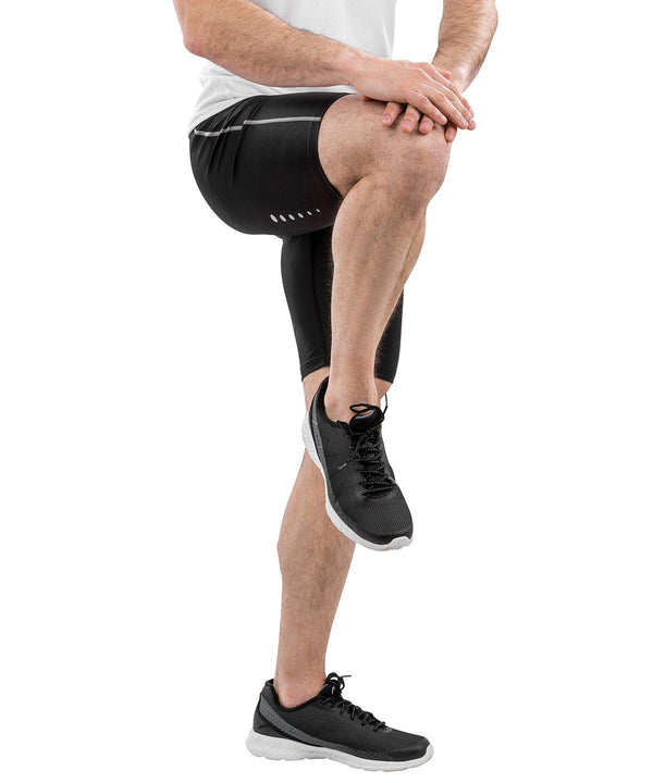 Black - Spiro base bodyfit shorts Baselayers Spiro Baselayers, Sports & Leisure Schoolwear Centres