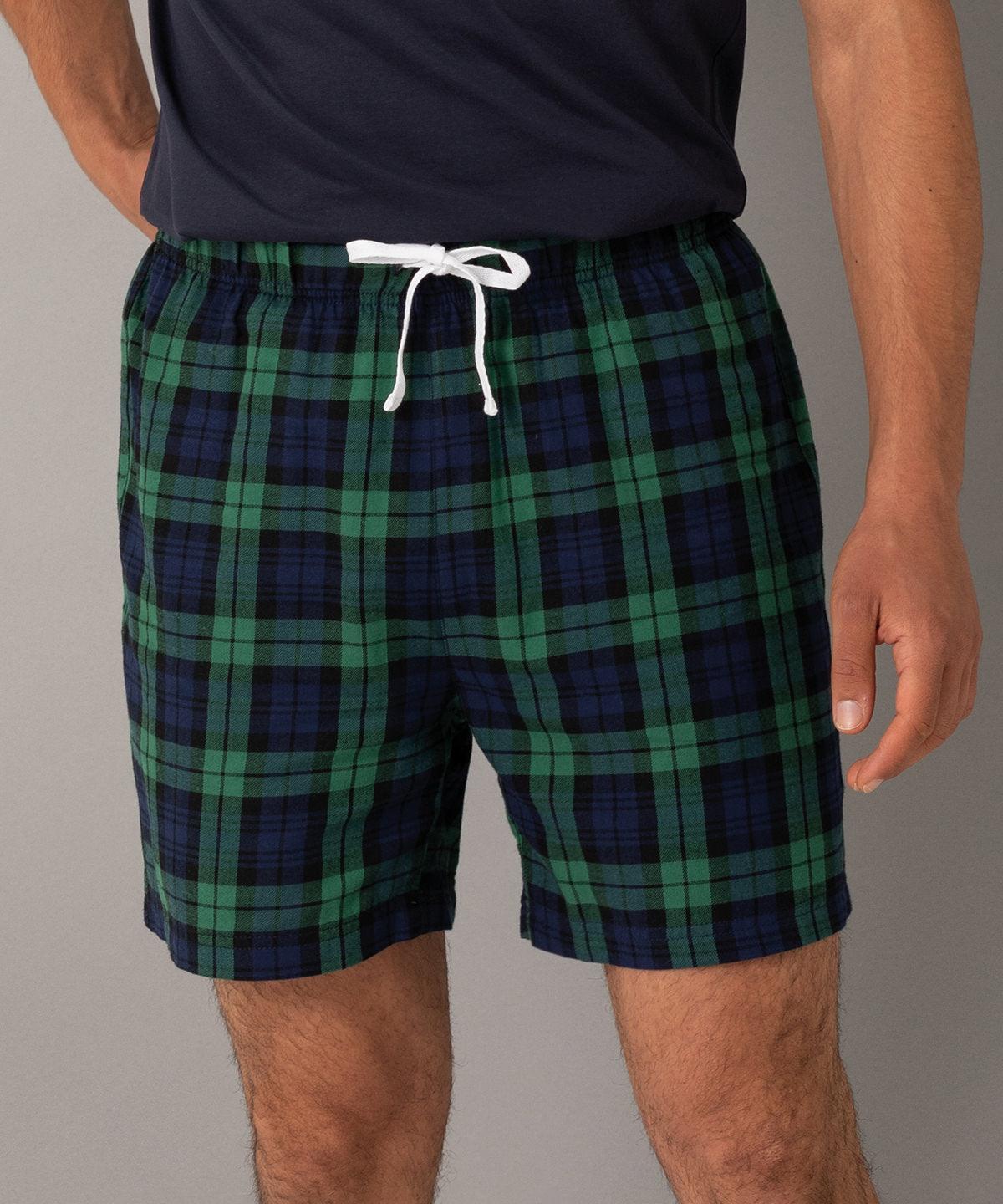Red/Navy Check - Tartan lounge shorts Shorts SF Directory, Lounge & Underwear, Lounge Sets, Rebrandable, Trousers & Shorts Schoolwear Centres