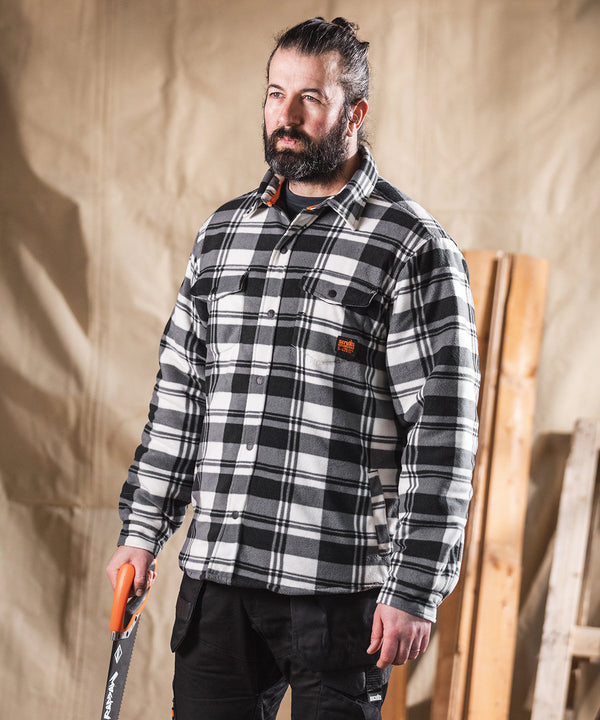 Worker padded checked shirt