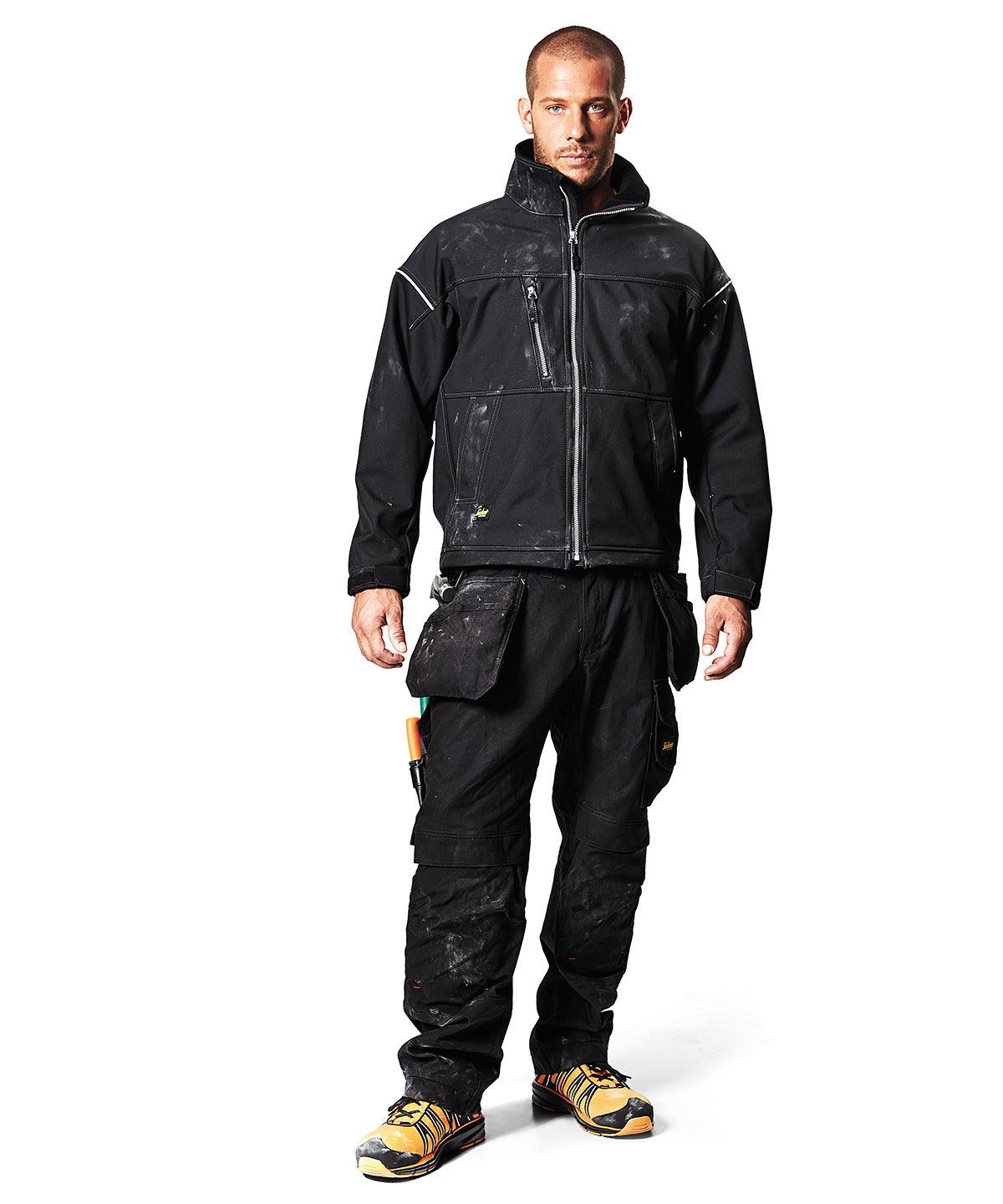 Black - Profiling soft shell jacket (1211) Jackets Snickers Exclusives, Jackets & Coats, Softshells, Workwear Schoolwear Centres