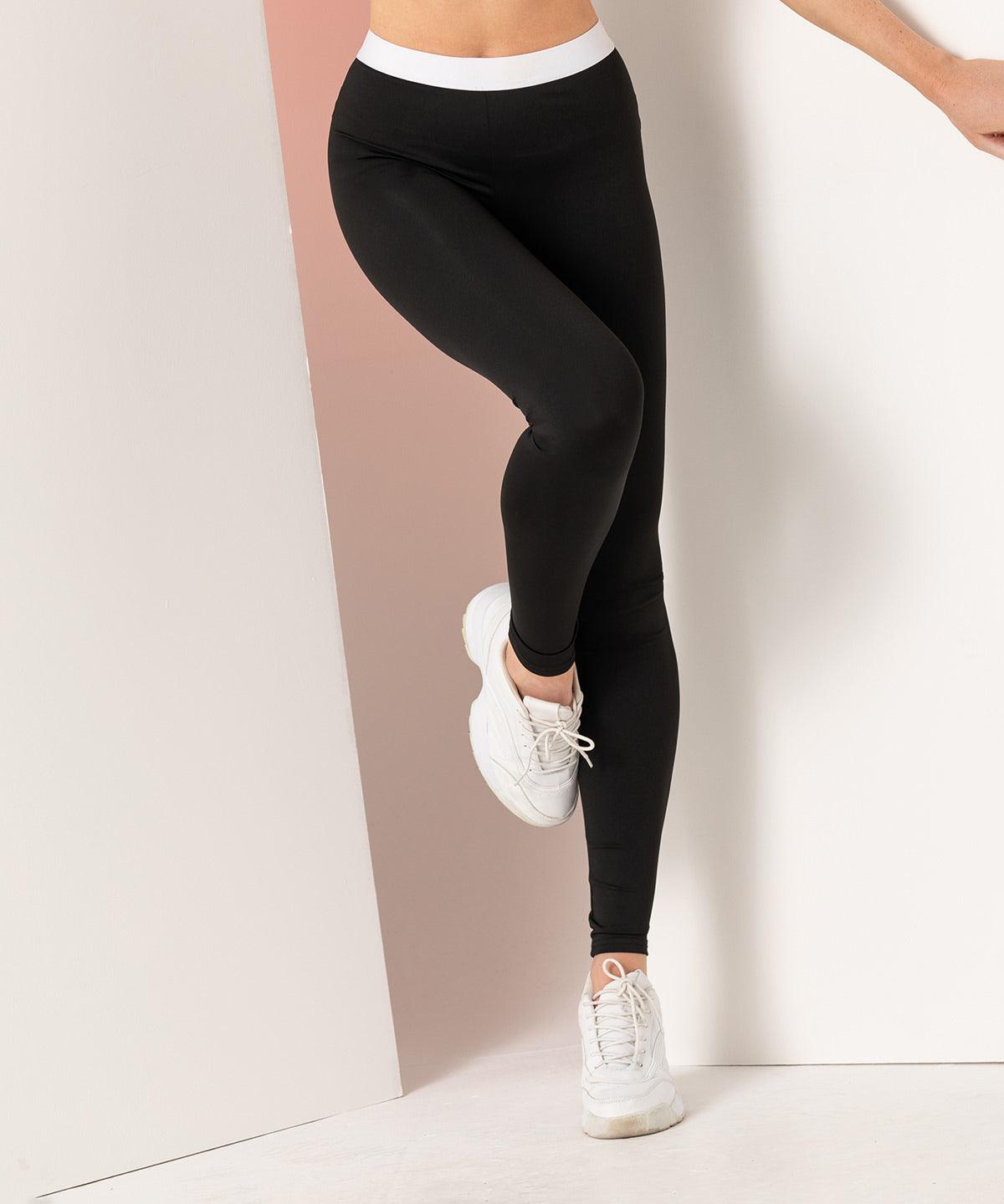 Black/White - Women's fashion leggings Leggings SF Fashion Leggings, Leggings, Plus Sizes, Rebrandable, Sublimation, Trousers & Shorts, Women's Fashion Schoolwear Centres