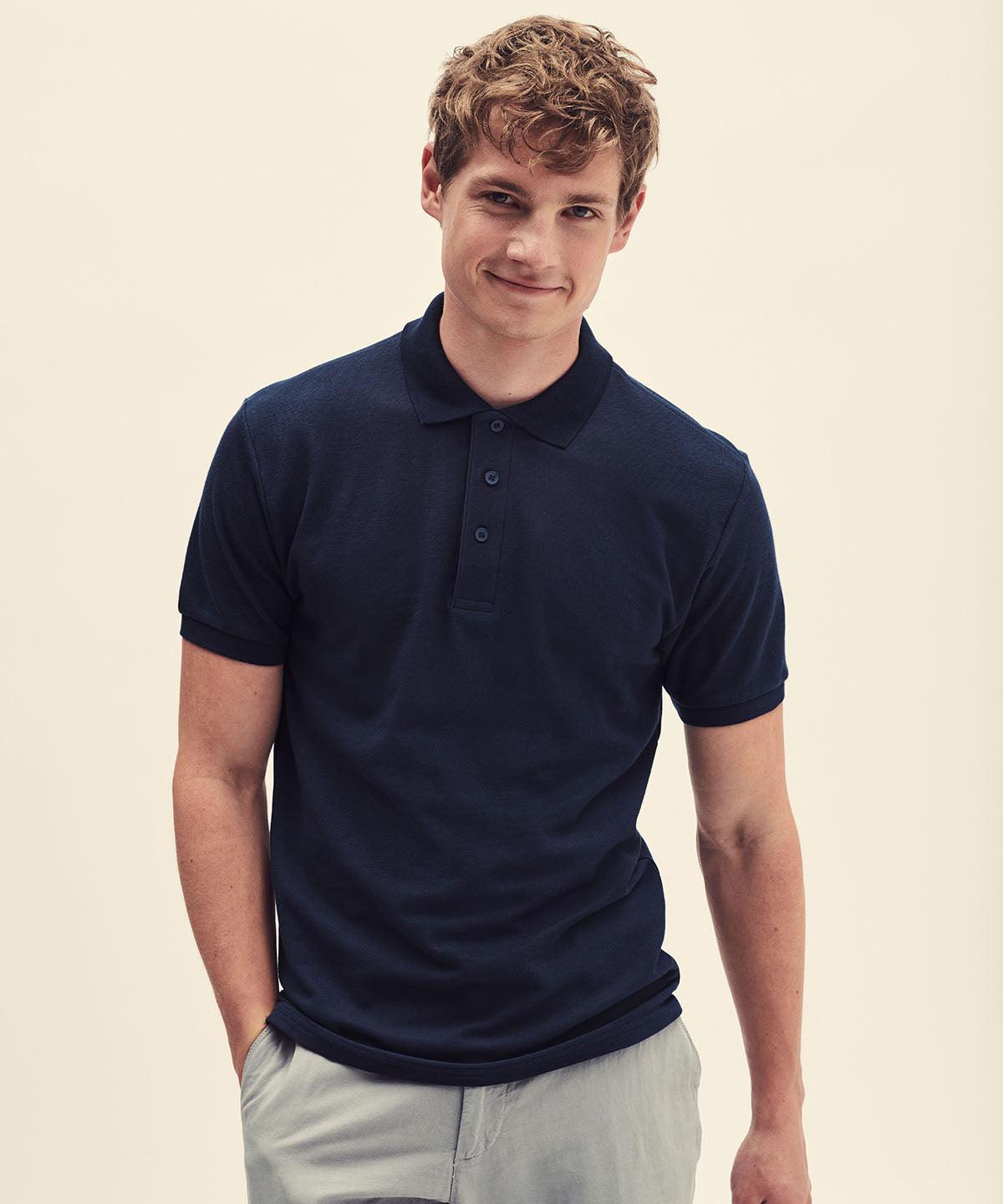 Navy* - Heavyweight 65/35 polo Polos Fruit of the Loom Fruit of the Loom Polos, Must Haves, Plus Sizes, Polos & Casual Schoolwear Centres