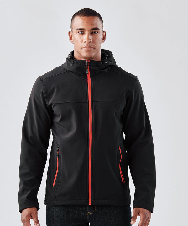 Black/Dolphin - Orbiter softshell hoodie Hoodies Stormtech Jackets & Coats, New For 2021, New Styles For 2021, Softshells Schoolwear Centres