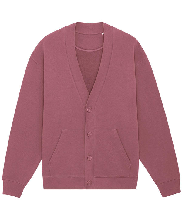 Hibiscus Rose - Fletcher unisex oversized sweatshirt cardigan (STSU870) Cardigans Stanley/Stella Exclusives, New For 2021, New In Autumn Winter, New In Mid Year, Organic & Conscious, Oversized, Raladeal - Stanley Stella, Stanley/ Stella, Sweatshirts Schoolwear Centres