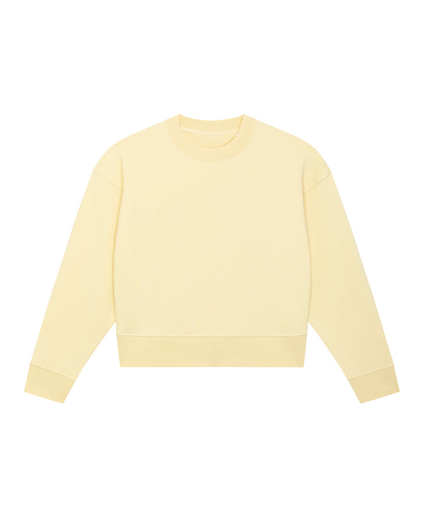 Butter - Stella Cropster terry women's cropped crew neck sweatshirt (STSW873) Sweatshirts Stanley/Stella Cropped, Exclusives, New Styles For 2022, Organic & Conscious, Stanley/ Stella, Sweatshirts Schoolwear Centres