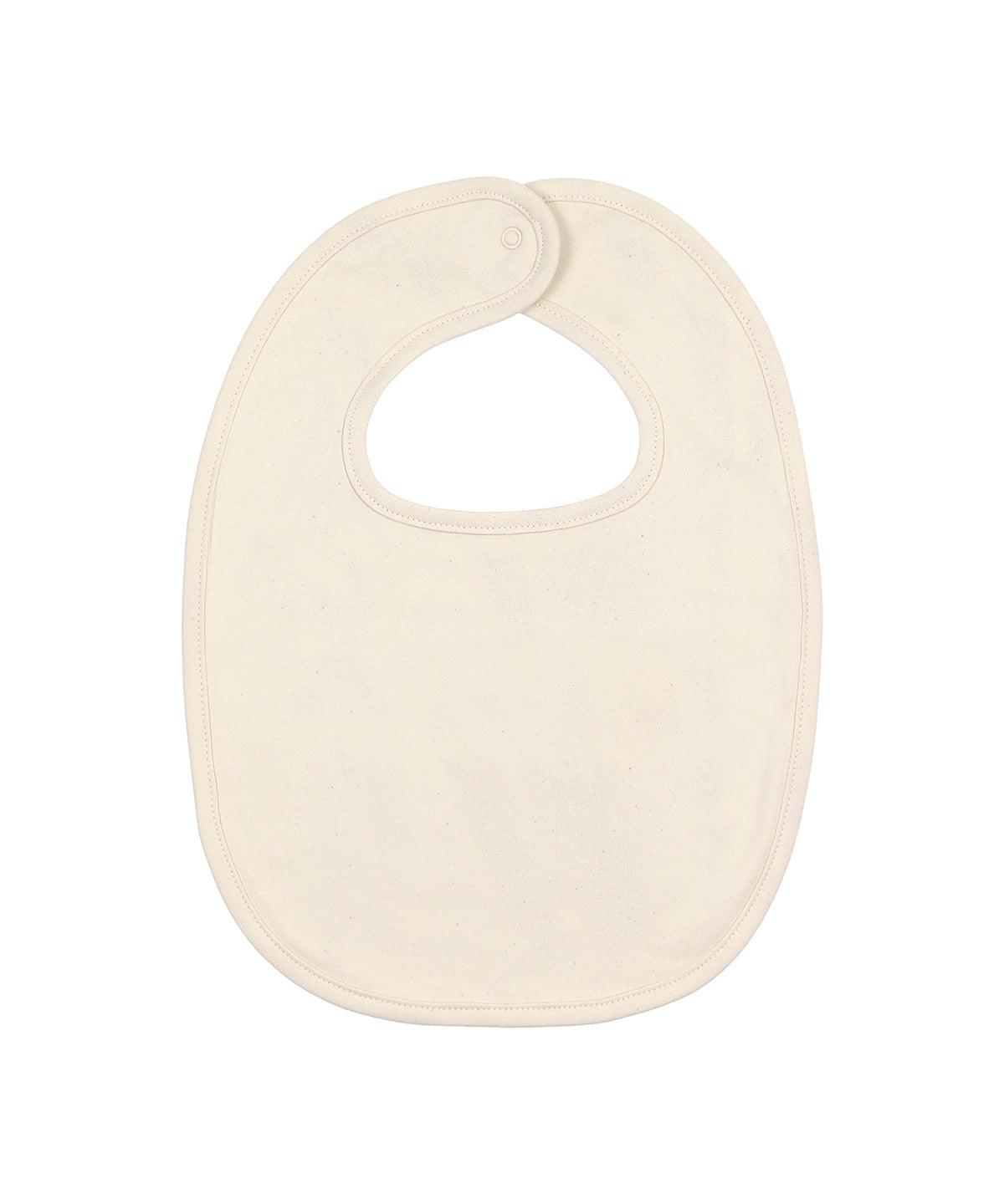 Natural Raw - Baby bib (STAU029) Bibs Stanley/Stella Baby & Toddler, New Styles for 2023, Organic & Conscious, Rebrandable Schoolwear Centres