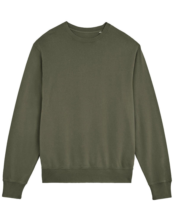 Garment Dyed Khaki - Unisex Matcher vintage sweatshirt (STSU085) Sweatshirts Stanley/Stella New Styles for 2023, Organic & Conscious, Plus Sizes, Rebrandable, Sweatshirts Schoolwear Centres