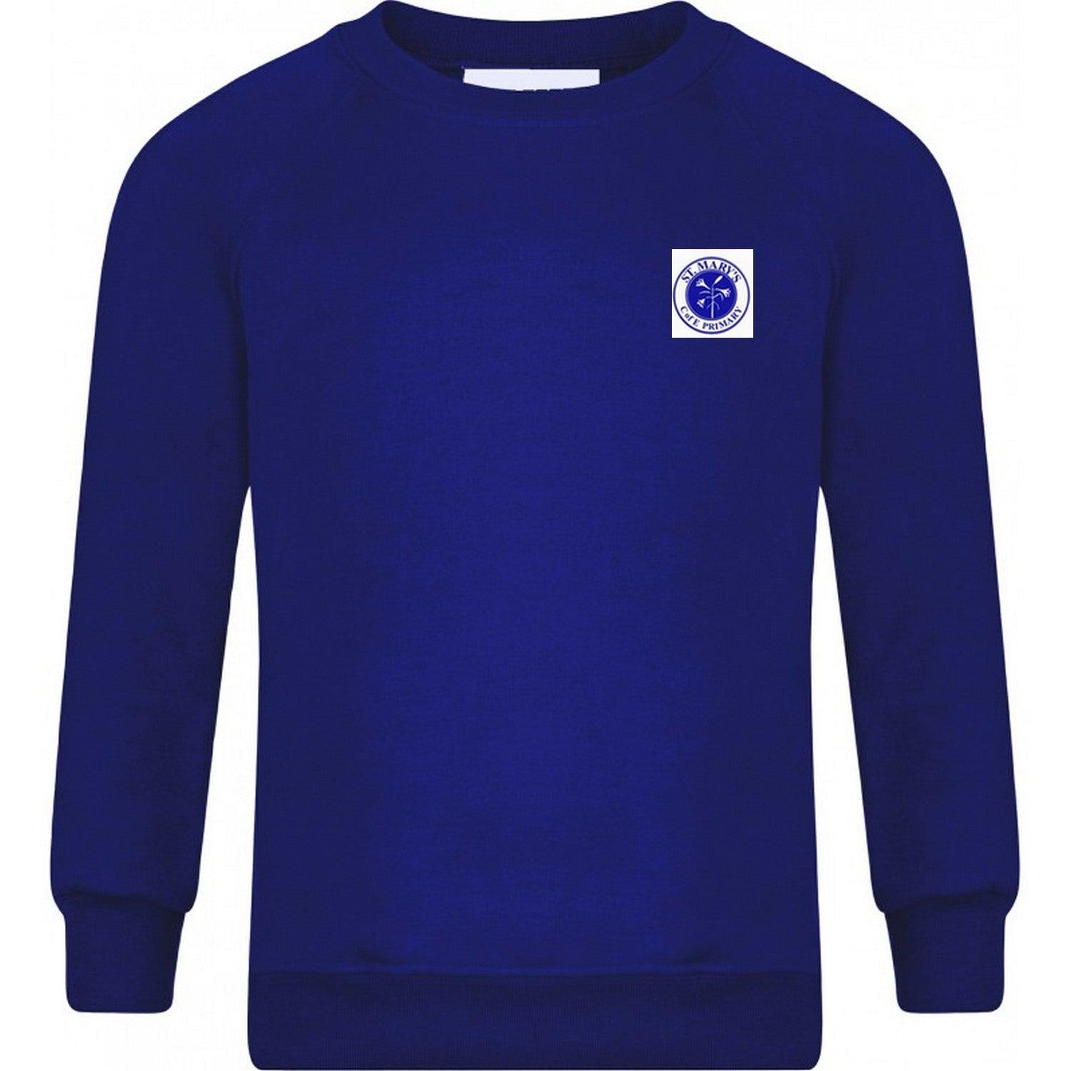 St Mary's C of E Primary School, Prittlewell - Round-neck Sweatshirts with School Logo - Schoolwear Centres | School Uniform Centres