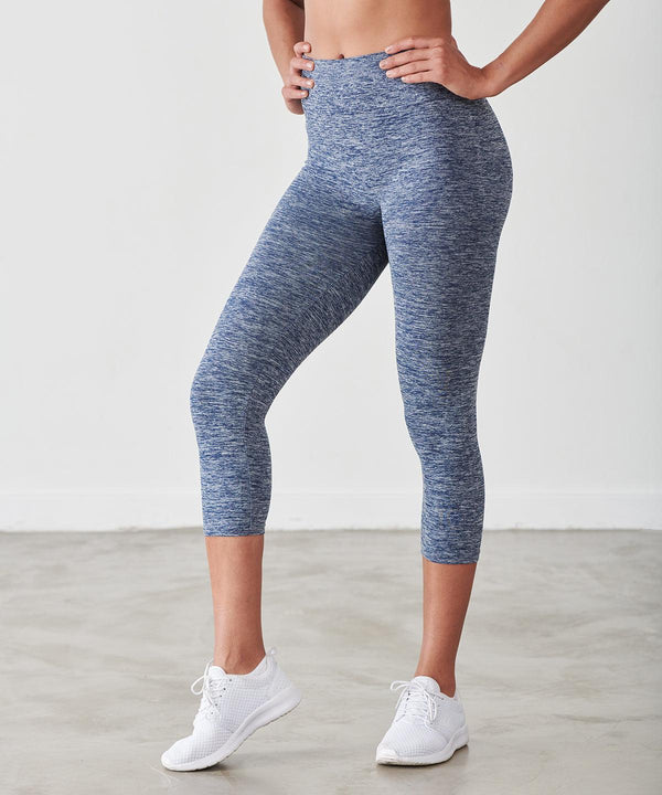 Purple Marl - Women's seamless cropped leggings Leggings Tombo Activewear & Performance, Cropped, Leggings, Plus Sizes, Raladeal - Recently Added, Rebrandable, Sports & Leisure, Trousers & Shorts Schoolwear Centres