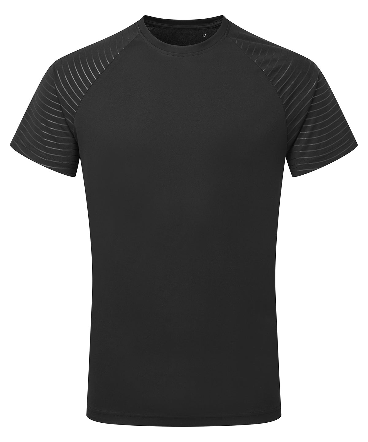 Black - TriDri® embossed sleeve t-shirt T-Shirts TriDri® Activewear & Performance, Exclusives, Must Haves, Plus Sizes, Raladeal - Recently Added, Rebrandable, Sports & Leisure, T-Shirts & Vests, UPF Protection Schoolwear Centres