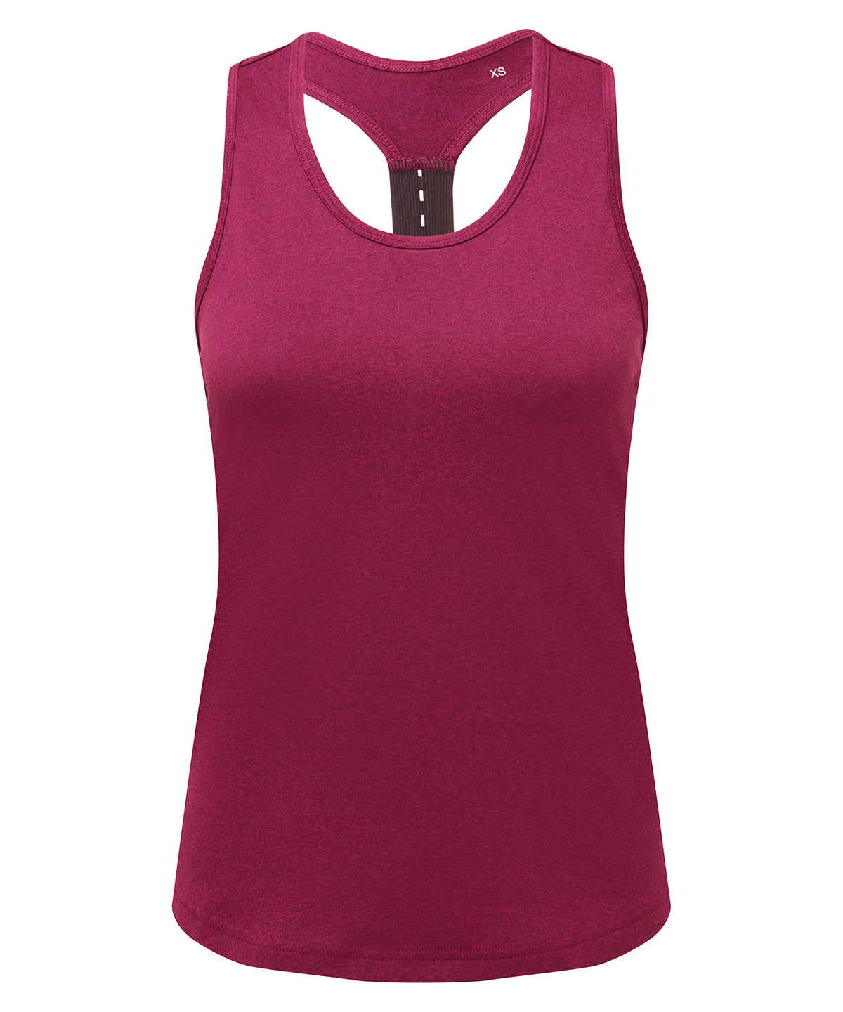 Raspberry/Black Melange - Women's TriDri® performance strap back vest Vests TriDri® Activewear & Performance, Athleisurewear, Back to the Gym, Exclusives, Must Haves, New Colours For 2022, Rebrandable, Sports & Leisure, T-Shirts & Vests, Team Sportswear Schoolwear Centres