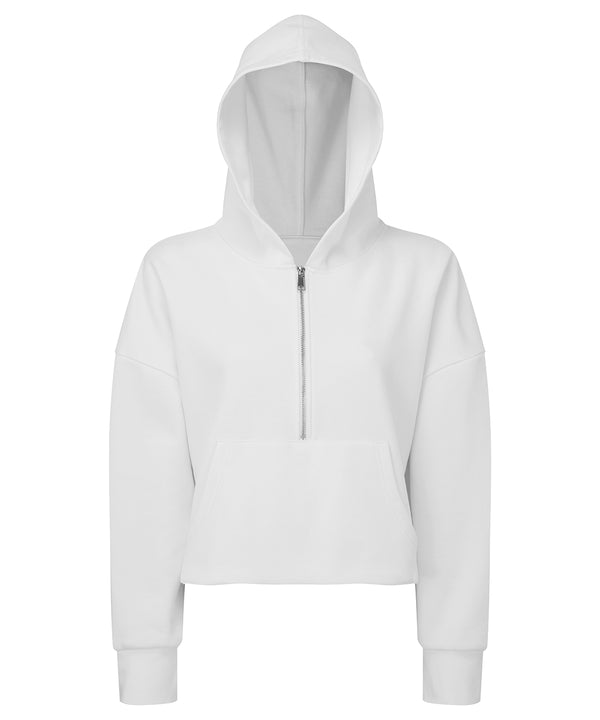 White - Women's TriDri® 1/2 zip hoodie Hoodies TriDri® Co-ords, Everyday Essentials, Exclusives, Home of the hoodie, Hoodies, Longer Length, Must Haves, New For 2021, New In Autumn Winter, New In Mid Year, Oversized, Raladeal - Recently Added, Street Casual, Streetwear, Tracksuits Schoolwear Centres