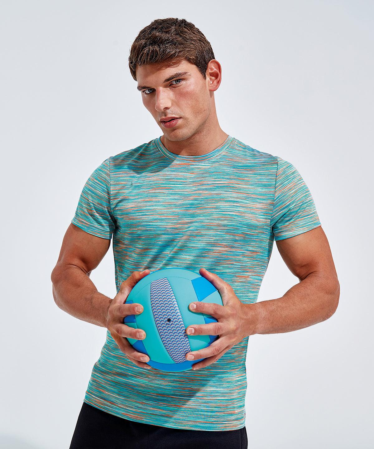 Pink/Blue - TriDri® space dye performance t-shirt T-Shirts TriDri® Activewear & Performance, Back to the Gym, Gymwear, New in, T-Shirts & Vests Schoolwear Centres