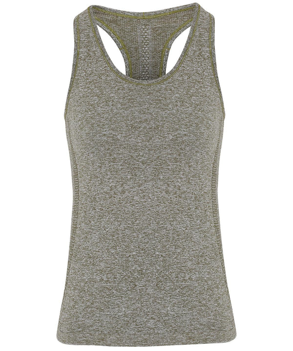 Olive - Women's TriDri® seamless '3D fit' multi-sport sculpt vest Vests TriDri® Activewear & Performance, Back to the Gym, Co-ords, Exclusives, Gymwear, Must Haves, New Colours For 2022, Rebrandable, Sports & Leisure, T-Shirts & Vests Schoolwear Centres