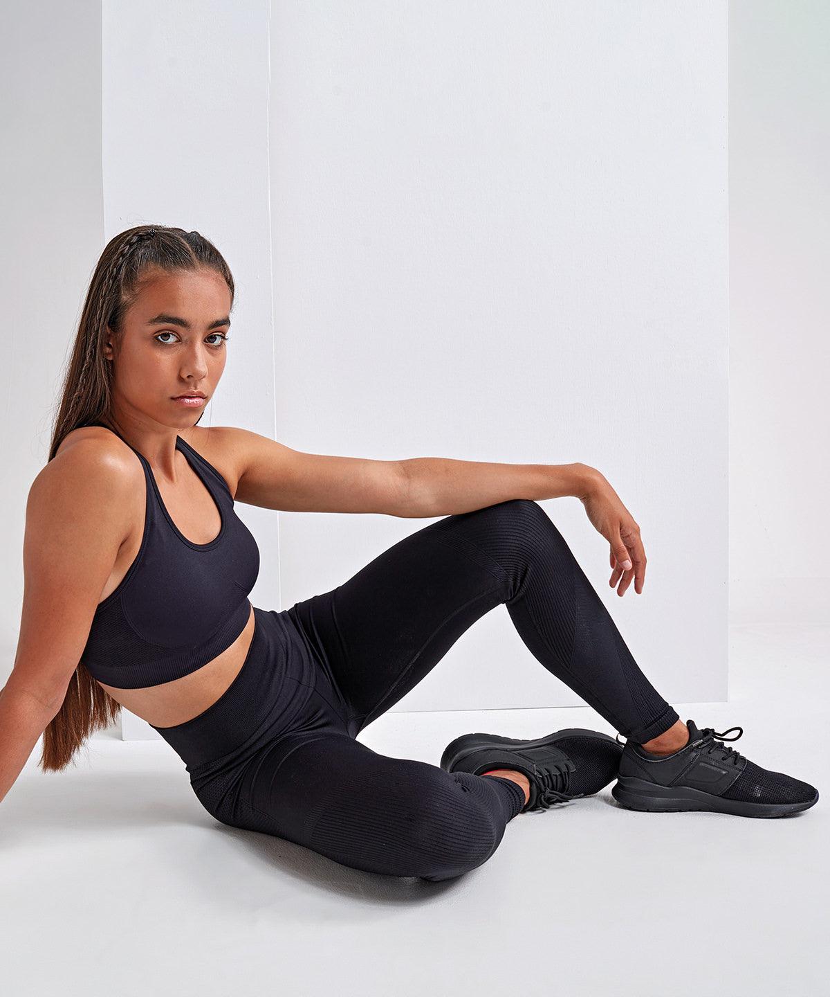 Rust - Women's TriDri® seamless '3D fit' multi-sport sculpt solid colour leggings Leggings TriDri® Activewear & Performance, Co-ords, Exclusives, Leggings, Must Haves, On-Trend Activewear, Plus Sizes, Rebrandable, Sports & Leisure, Trousers & Shorts Schoolwear Centres